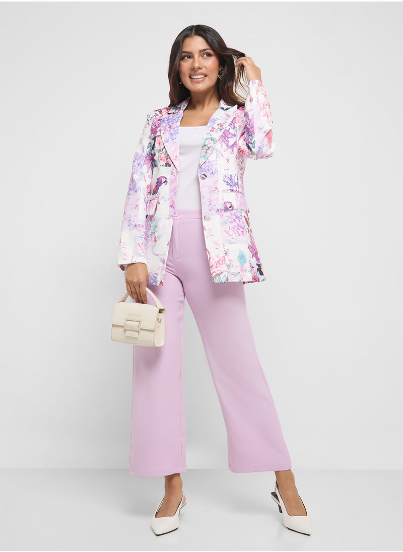 Printed Blazer