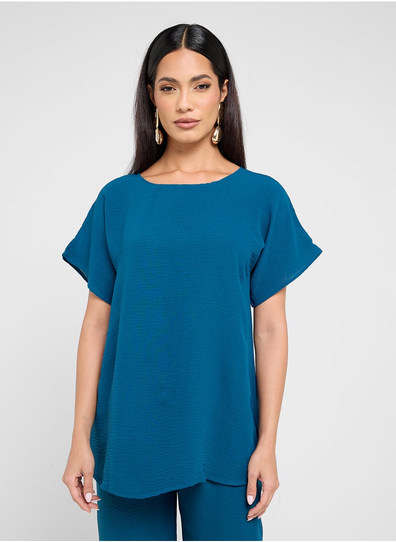 3-Piece Set – Abaya, Top and Pants