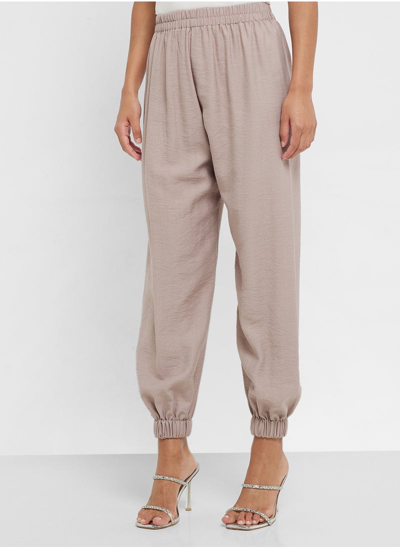 Button Down Shirt & High Waist Pants