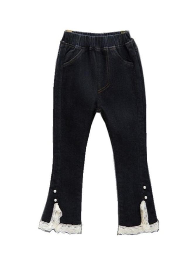 Black Straight High Rise Solid jeans