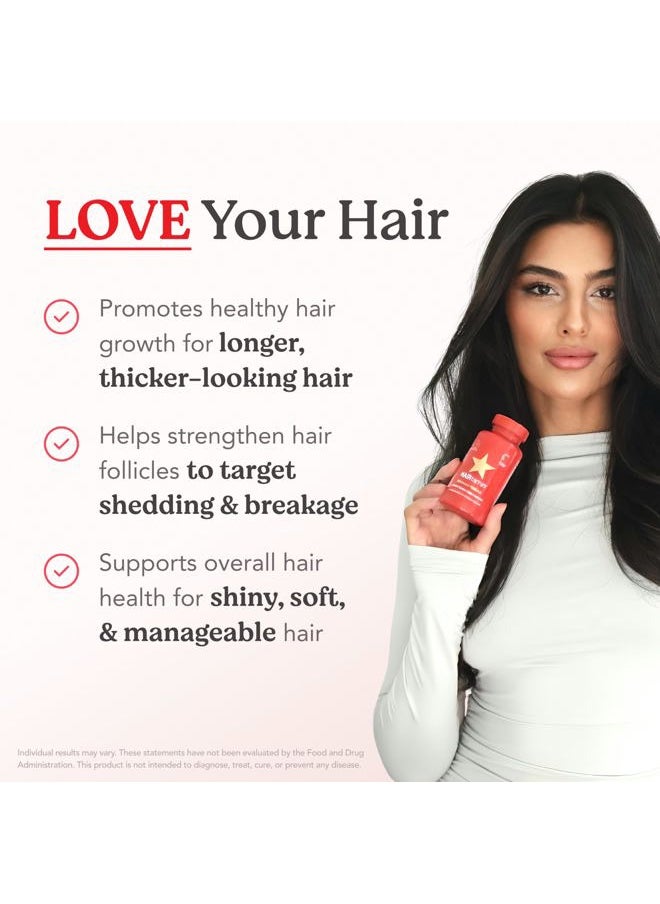 HAIRtamin Advanced Formula Hair Vitamins for Women & Men | Clean, Vegan 5000 Mcg Biotin Capsules Vitamin Supplement | Hair Skin and Nail Capsule Supplement to Promote Growth & Thickness | 90 Count