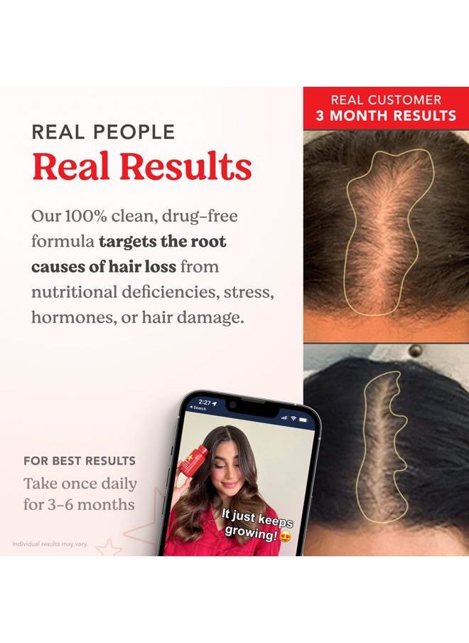 HAIRtamin Advanced Formula Hair Vitamins for Women & Men | Clean, Vegan 5000 Mcg Biotin Capsules Vitamin Supplement | Hair Skin and Nail Capsule Supplement to Promote Growth & Thickness | 90 Count