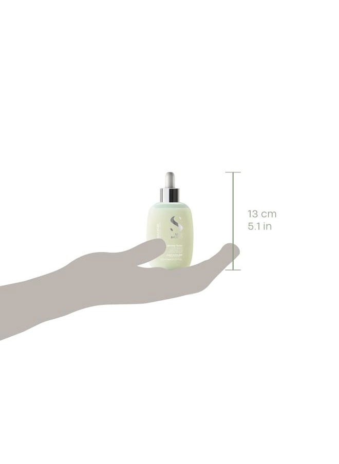 Alfaparf Milano Semi Di Lino Scalp Relief Calming Tonic for Sensitive Skin - Calming Dry Scalp Treatment & Scalp Detox to Soothe, Sleek and Shine - Professional Salon Quality (4.23 oz / 125 ml)