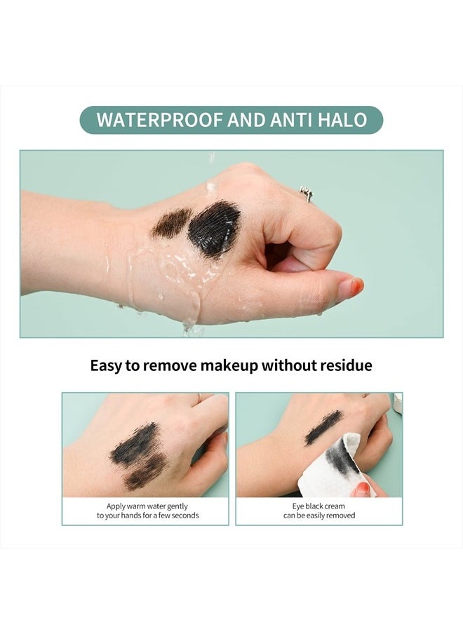 2 in 1 Mascara 5x Longer Waterproof Lash Cosmetics Natural Lengthening and Thickening Effect No Clumping Superstrong Magic 4d Silk Fiber