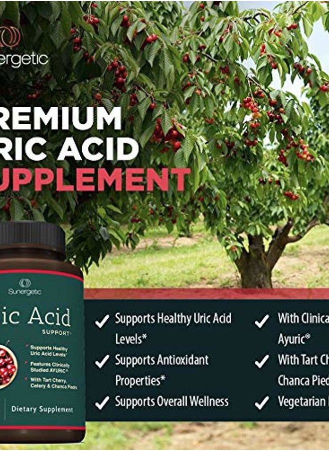 Premium Uric Acid Support Supplement – Uric Acid Cleanse & Kidney Support – Includes Tart Cherry, Chanca Piedra, Celery Extract & Turmeric - 60 Capsules