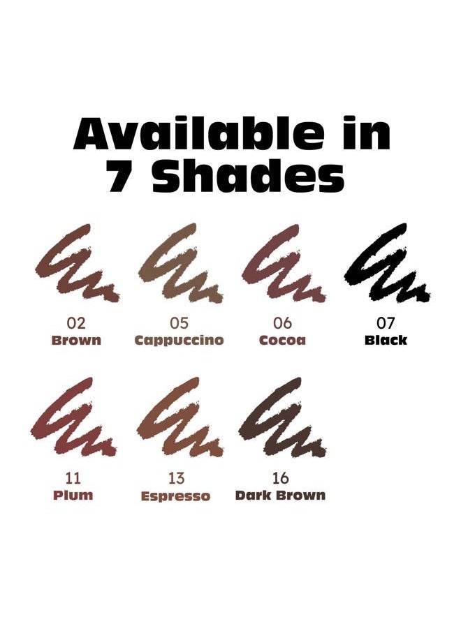 Auto Lip Liner Pencil (Dark Brown 3 Pack), Long Lasting & Non-Fading, Smooth Application, Non-Feathering with Rich Pigmented Color, No Sharpener Needed, Ideal for Full Lips Look