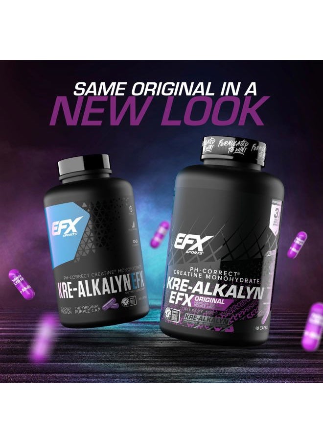 Kre-Alkalyn EFX | pH Correct Creatine Monohydrate Pill Supplement | Strength, Muscle Growth & Performance | 120 Servings, 240 Capsules