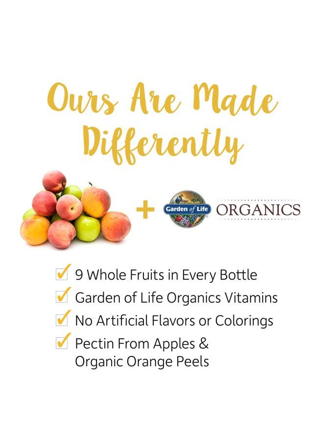 Organics Men 40+ Gummy Vitamins - Berry - Certified Organic, Non-GMO, Vegan, Kosher Complete Multi - Methyl B12, C & D3 - Gluten, Soy & Dairy Free, 120 Real Fruit Gummies