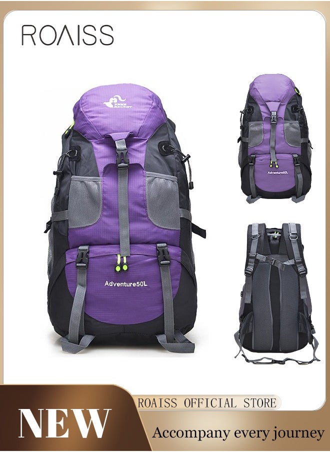 Multifunctional Outdoor Backpack Double Shoulder Bag Men and Women Hiking Sports Travel Mountaineering Bag Large Capacity Leisure Travel Bag