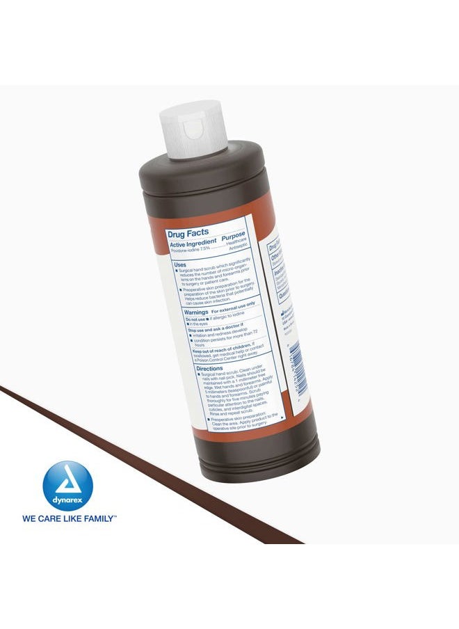 Povidone-Iodine Scrub Solution, Antiseptic Solution for Skin and Mucosa, Ideal for Surgical Site Preparation, Contains Povidone Iodine 7.5%, 16 fl. oz., 1 Bottle