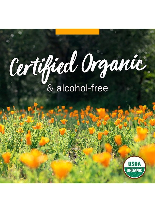 Certified Organic Ashwagandha Extract Drops for Traditional Support for Energy and Vitality, Alcohol-Free Glycerite, 2 Oz