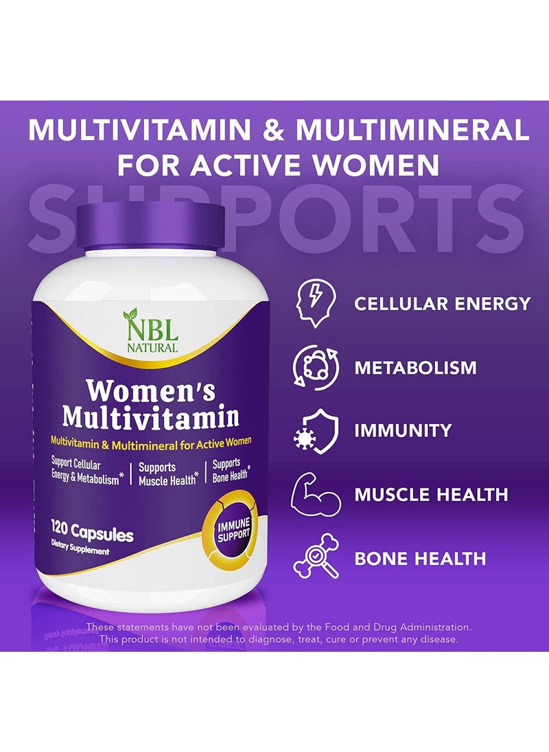 Women's Multivitamin and Multimineral for Active Women 120 Capsules 120 Capsules