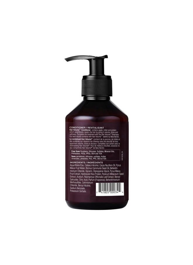 New Nordic Hair Volume Conditioner, Creamy Herbal Recipe to Weightlessly Hydrate, Volumize, Soften & Shine, Vegan, Clean Ingredients, 8.5 Fl Oz