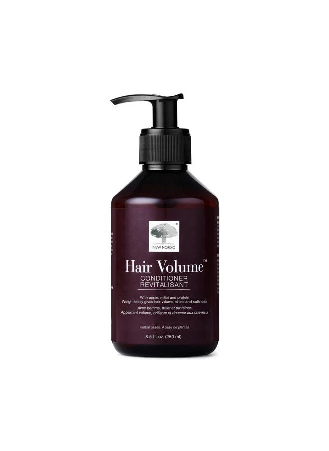 New Nordic Hair Volume Conditioner, Creamy Herbal Recipe to Weightlessly Hydrate, Volumize, Soften & Shine, Vegan, Clean Ingredients, 8.5 Fl Oz