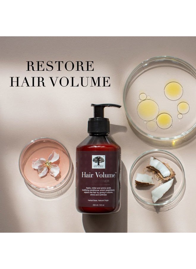 New Nordic Hair Volume Conditioner, Creamy Herbal Recipe to Weightlessly Hydrate, Volumize, Soften & Shine, Vegan, Clean Ingredients, 8.5 Fl Oz
