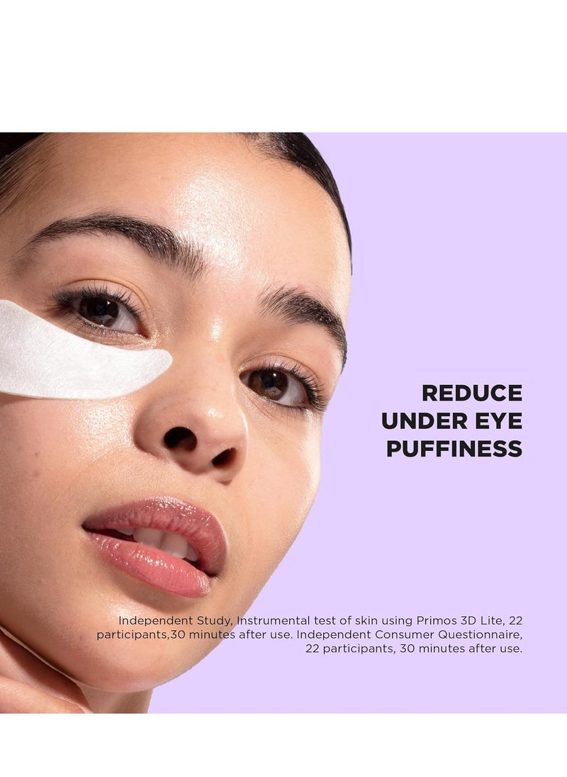 Collagen Hydrogel Under Eye Patches (30 Pairs) – Eye Mask with Green Tea & Aloe Vera, Reduces Wrinkles, Puffiness & Dark Circles, Hydrates, Repairs Skin & Protects from Free Radicals