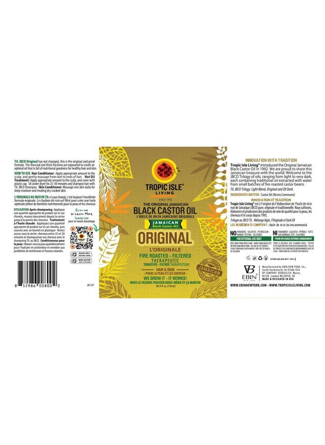 Jamaican Black Castor Oil 118ml 'Pack of 2' by Tropic Isle Living