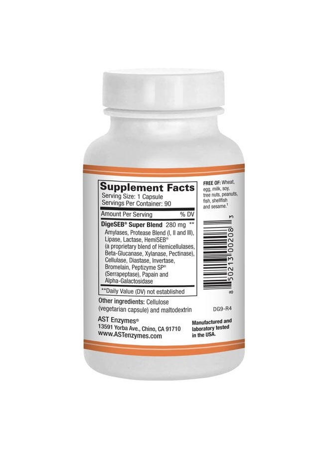 Digest-GI Digestive Enzyme - Digestion and Bloating Relief for Women and Men - (90 x 2) Vegetarian Capsules