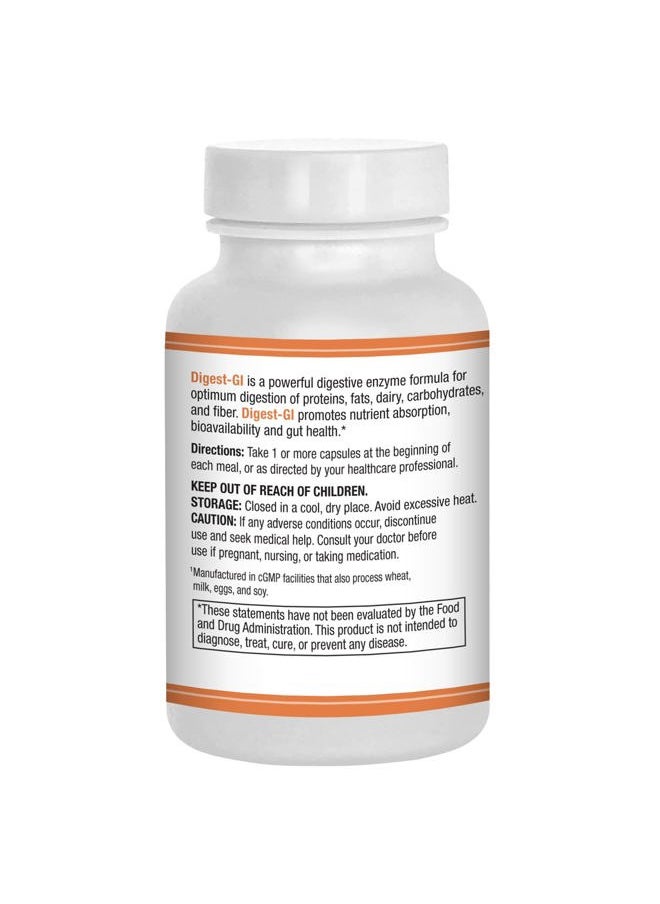 Digest-GI Digestive Enzyme - Digestion and Bloating Relief for Women and Men - (90 x 2) Vegetarian Capsules