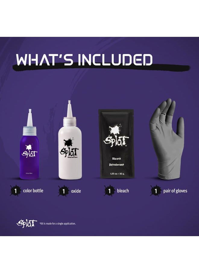 Purple Desire Semi Permanent Hair Dye Kit with Bleach, 1 Application, Includes Purple Hair Dye, Oxide & Bleach Powder, Vegan & Cruelty Free Hair Color
