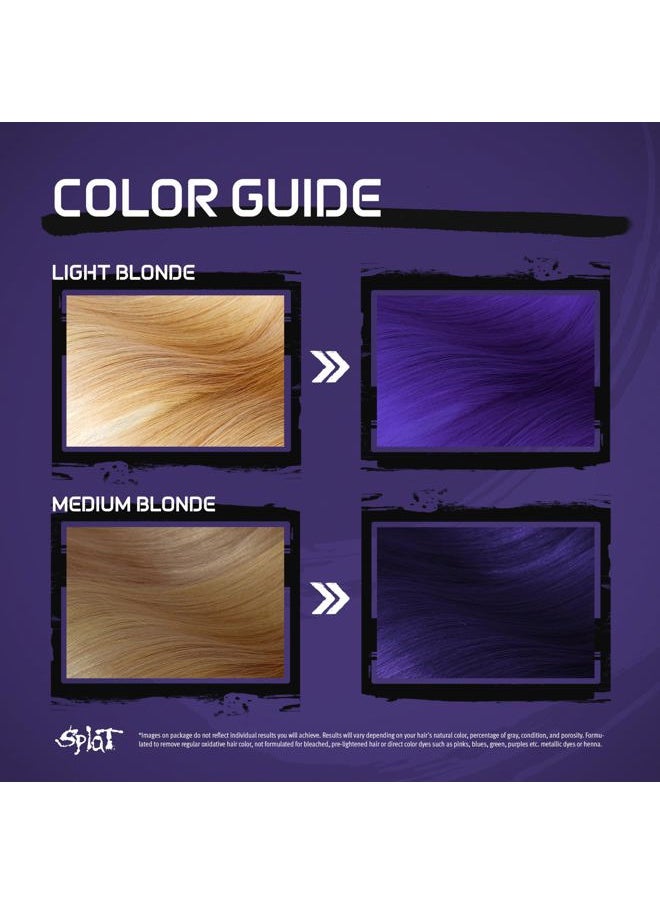 Purple Desire Semi Permanent Hair Dye Kit with Bleach, 1 Application, Includes Purple Hair Dye, Oxide & Bleach Powder, Vegan & Cruelty Free Hair Color