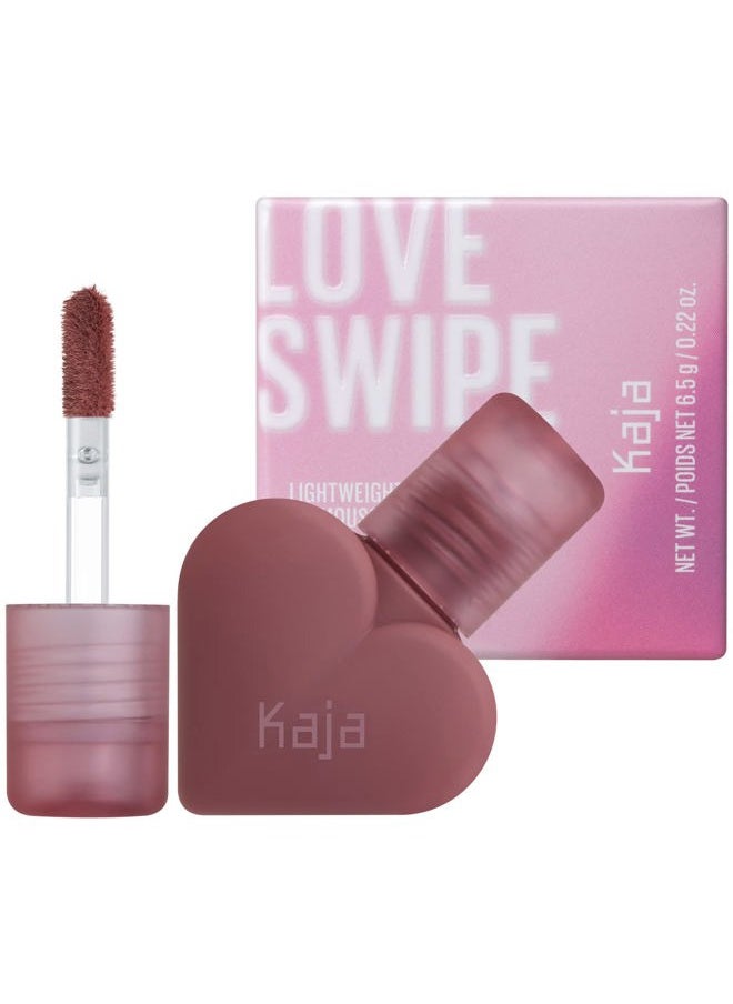 Lip Mousse - Love Swipe | with Raspberry Seed Oil and Vitamin E, Buildable, Blendable, Moisturizing, Velvet Finish, 02 Sweet Softie, 0.22 Oz (5 shades)