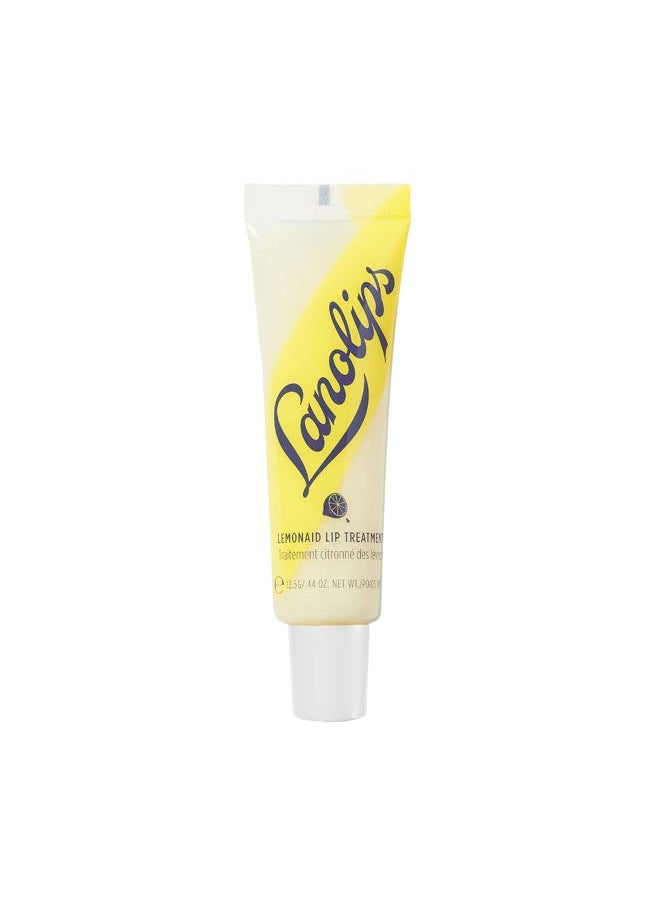 Lemonaid Lip Treatment - Clear Lip Gloss and Exfoliant with Lanolin, Lemon Oil, Vitamin E Oil and Shimmer - Tinted Lip Balm for Dry, Cracked, Peeling Lips (12.5g / 0.42oz)