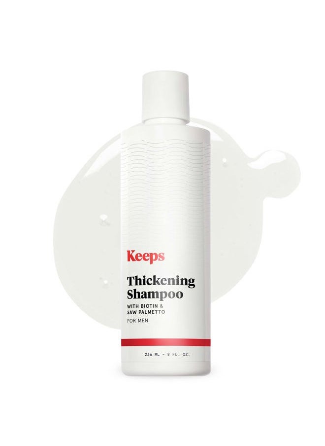 Hair Regrowth Treatment Mens Shampoo for Fuller, Thicker Looking Hair, 8 oz - Thinning and Hair Growth Shampoo for Men - DHT Blocker - Infused with Biotin, Caffeine, & Saw Palmetto