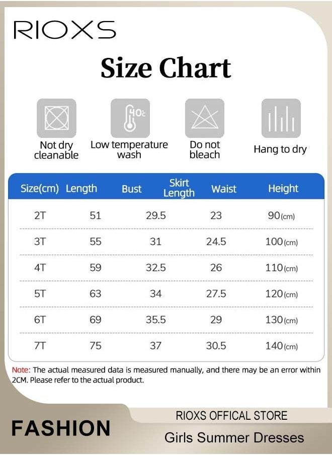 Girls A-line Dress with Adorable Pattern, Colorful Button Up Sleeveless Dress, Wonderful Summer Dresses for Girls, Comfortable to Wear, Great Gift Choice for Girls