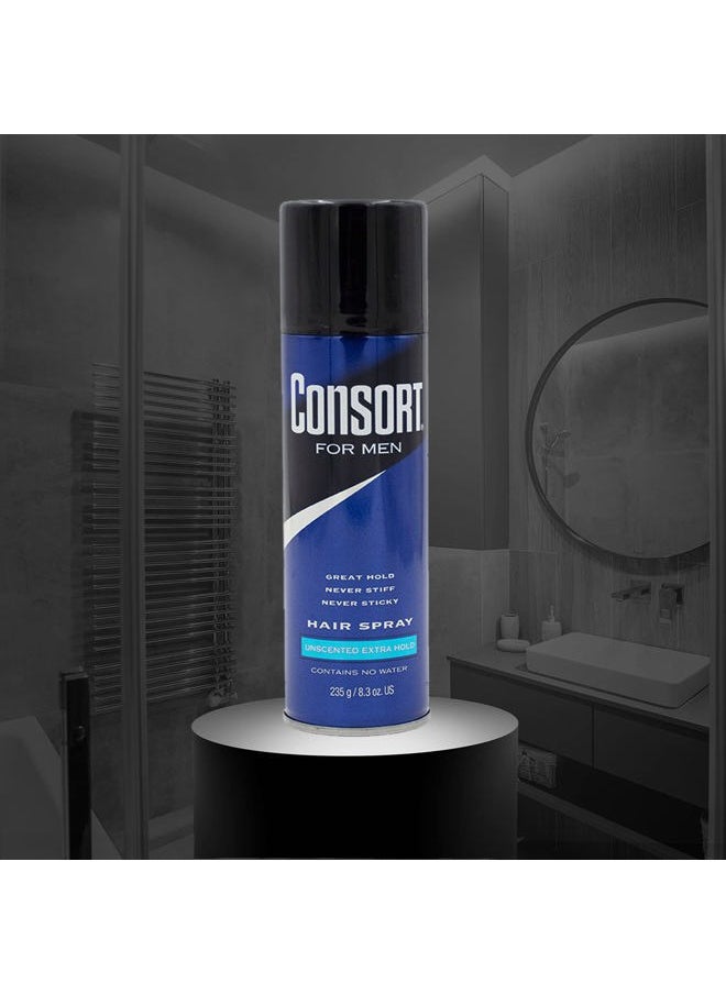 Extra Hold Hair Spray, Unscented, 8.3 Oz