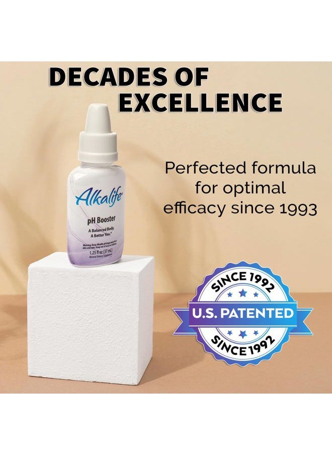 pH Booster Drops | The First Patented Alkaline Water Booster to Neutralize Acid & Balance pH for Immune Support, Peak Performance, Detox, Overall Wellness – 1.25oz
