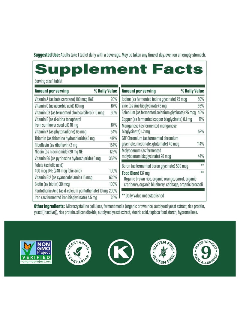 MegaFood One Daily Multivitamin - Multivitamin for Women and Men - with Real Food - Immune Support Supplement -Vitamin C & Vitamin B - Bone Health - Energy Metabolism - Vegetarian, Non-GMO (30 Tabs)