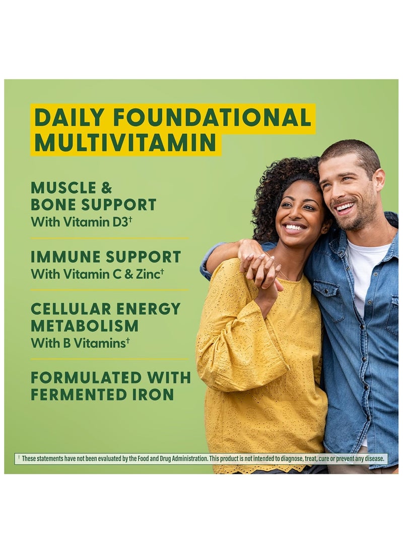 MegaFood One Daily Multivitamin - Multivitamin for Women and Men - with Real Food - Immune Support Supplement -Vitamin C & Vitamin B - Bone Health - Energy Metabolism - Vegetarian, Non-GMO (30 Tabs)