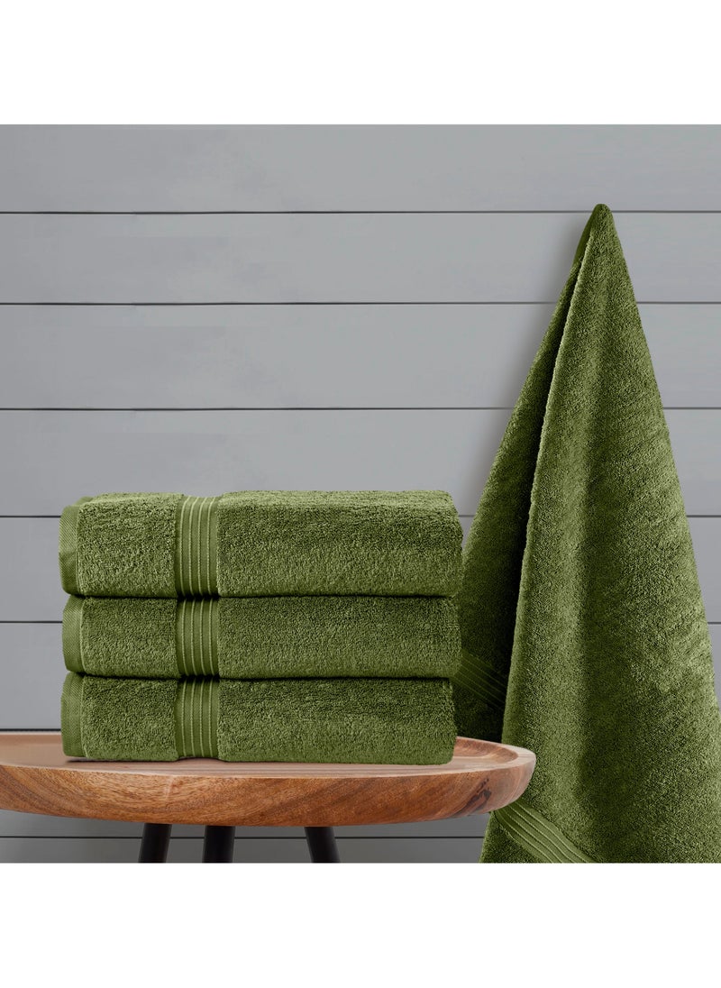 Bliss Casa 4-Piece Bath Towels, 100% Combed Cotton 550 GSM Superior Quality, Quick Dry Highly Absorbent Thick Soft Hotel Towles for Bath And Spa Bathroom Towel Set 70x140cm