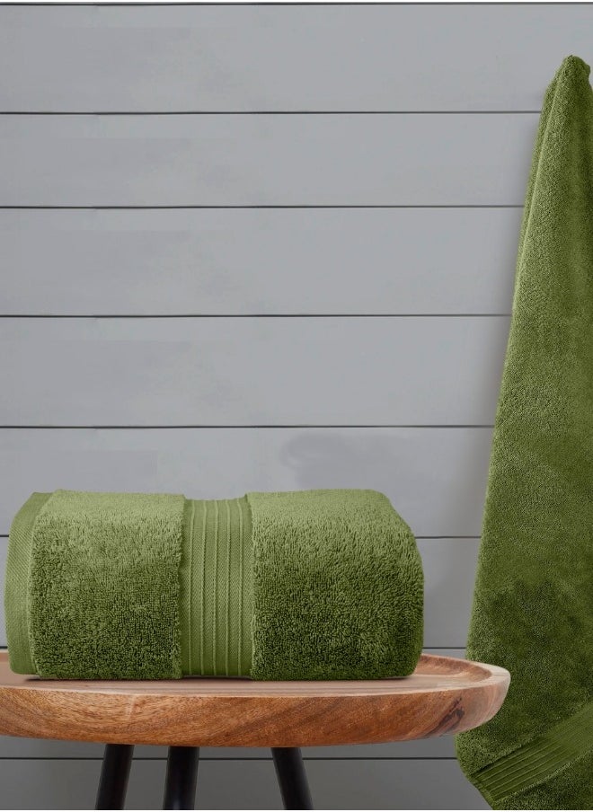 2-Piece Bath Sheets, 100% Combed Cotton 550 GSM Superior Quality Towels, Quick Dry Highly Absorbent 90x180 cm