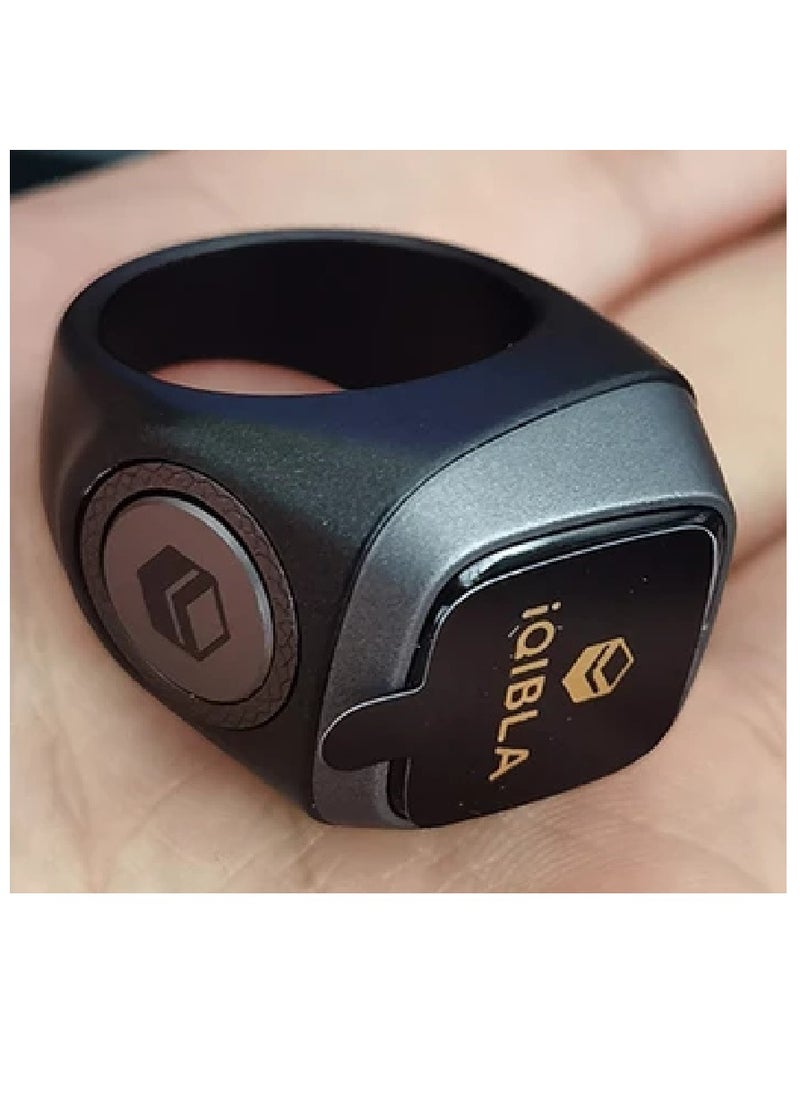 Smart Tasbih Zikr Lite Ring Black Grey 22MM