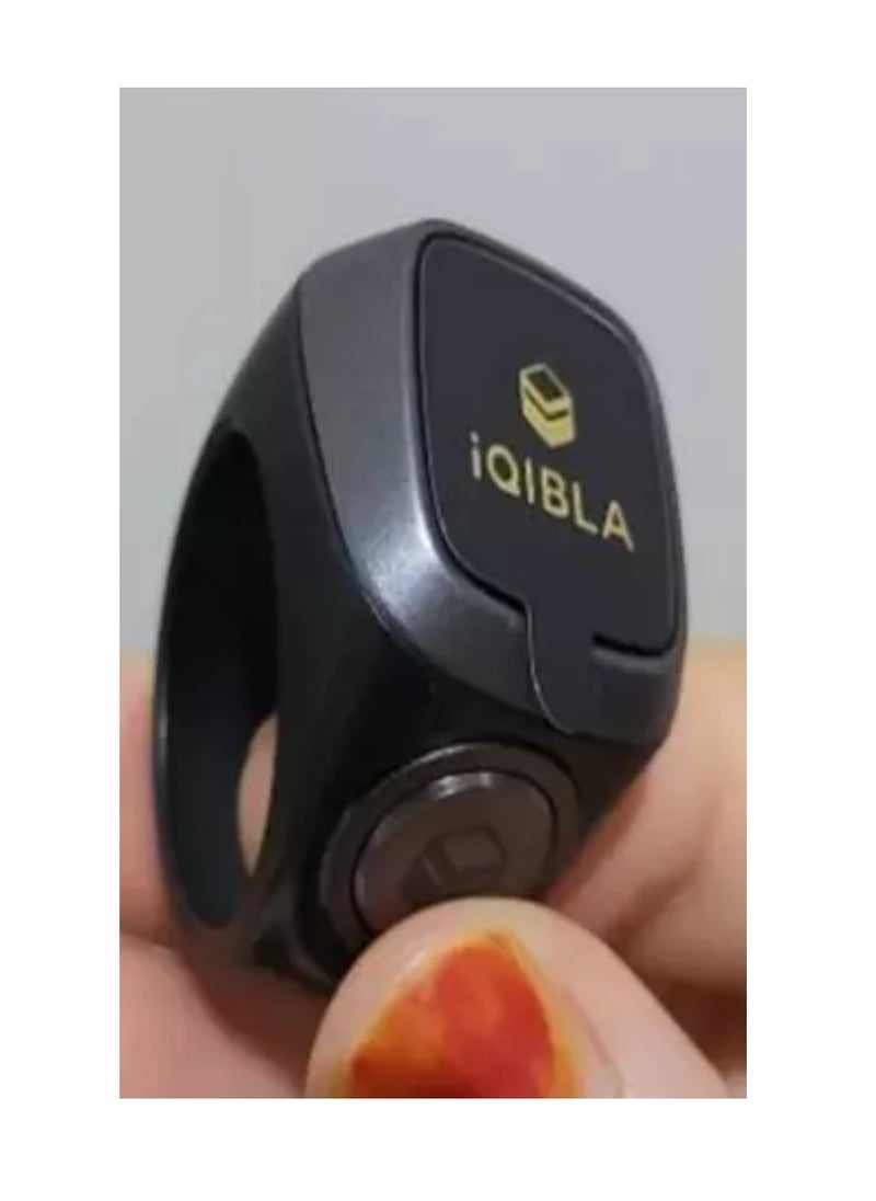 Smart Tasbih Zikr Lite Ring Black Grey 22MM