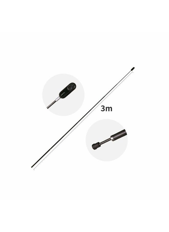 Extra Long 3M (10ft) Invisible Selfie Stick Extension for ONE RS One X2 & X3