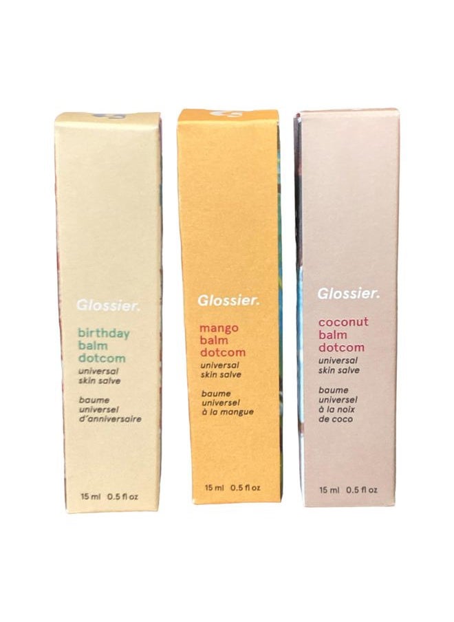 Balm Dotcom Trio Mango, Birthday, Coconut Size: 0.5 fl oz / 15 ml