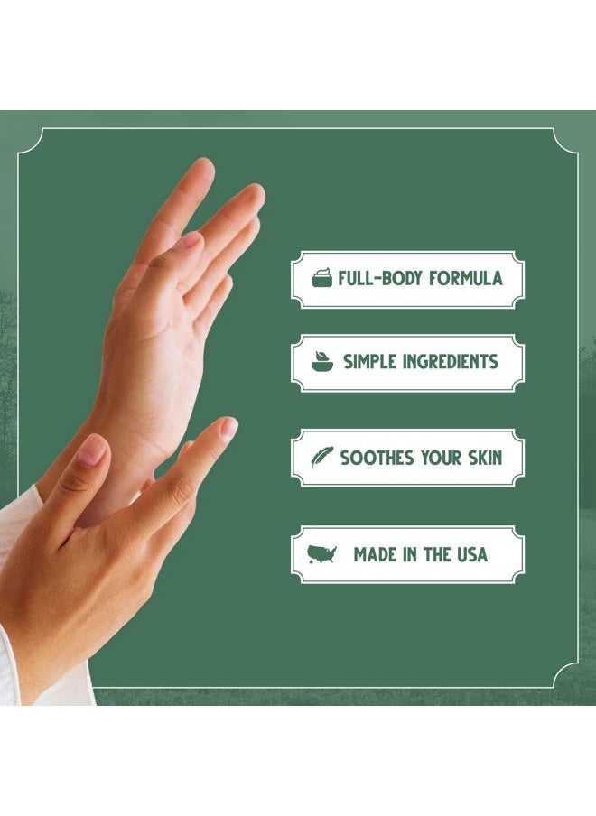 Vermont's Original Skin Moisturizer - Full Body Hydrating Skin Care: Dry Hands, Lips, Face, Feet & More - Unscented, Cruelty & Paraben Free - Day & Night, Men & Women (4oz Tin, Made in USA)