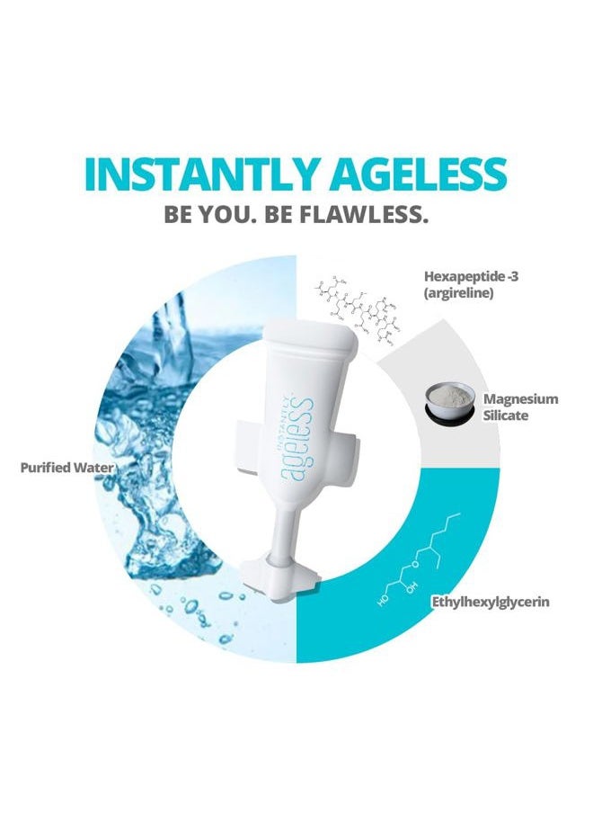 Instantly Ageless - Instant Face Lift Cream - Skin Care for Anti Aging face cream - Wrinkle Tightener - Instant Under Eye Bags Remover - Facelift in a Box of 25 Vials