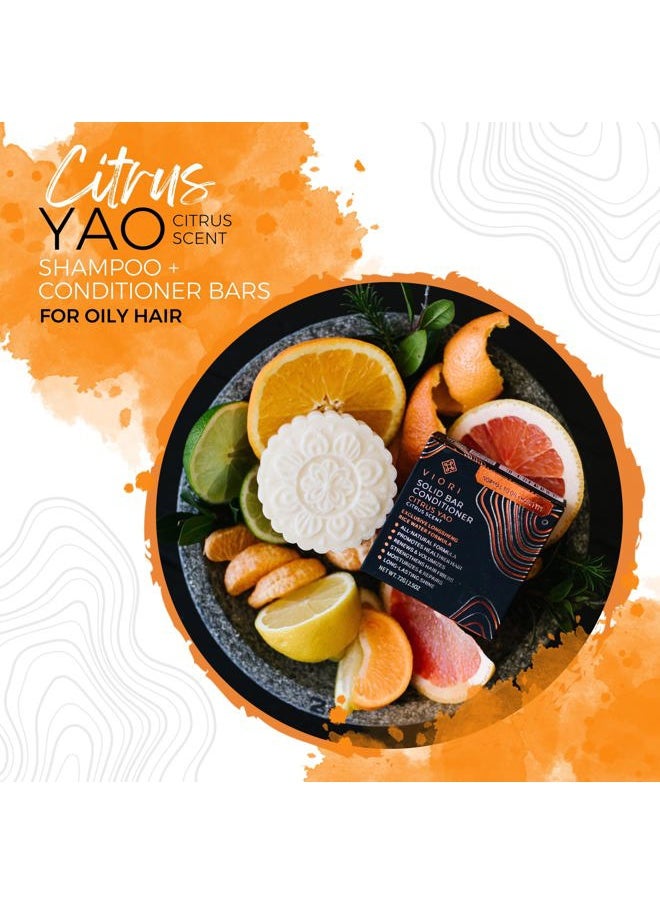 Citrus Yao Shampoo Bar - Made with Rice Water for Hair Growth - Handcrafted Sulfate Free Shampoo