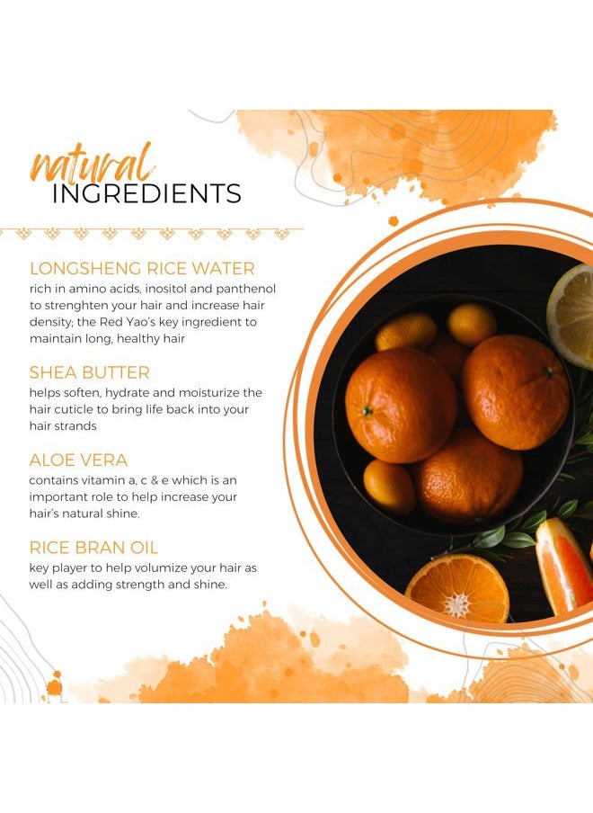 Citrus Yao Shampoo Bar - Made with Rice Water for Hair Growth - Handcrafted Sulfate Free Shampoo