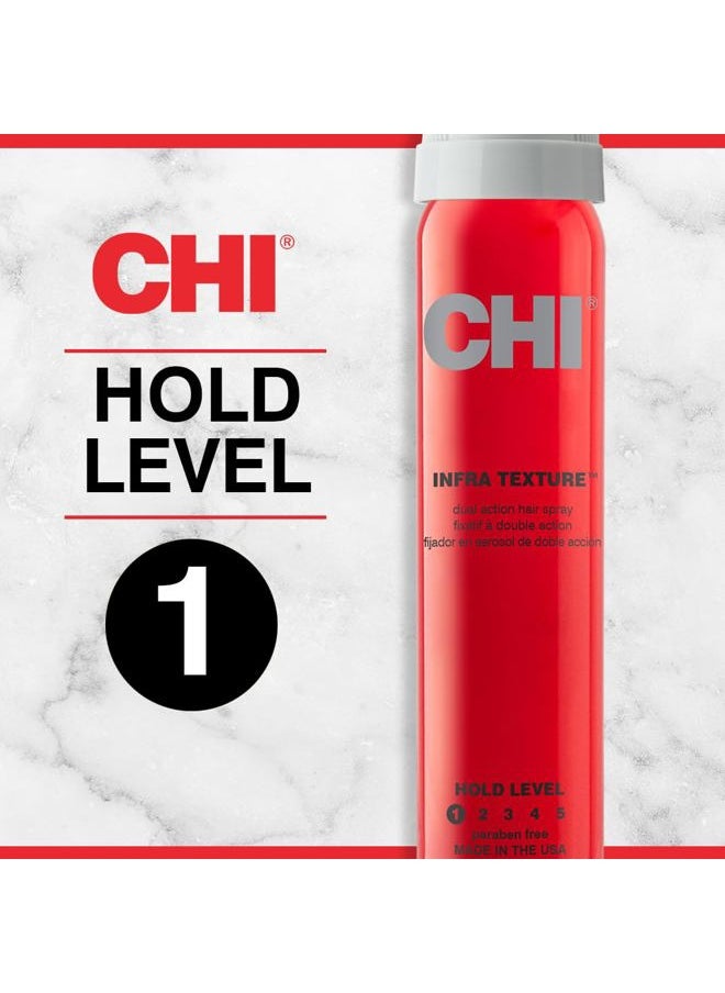 Infra Texture Dual Hair Spray, For Shine, Movement & Texture, Suitable For All Hair Types, Sulfate & Paraben-Free, 2.6 Oz
