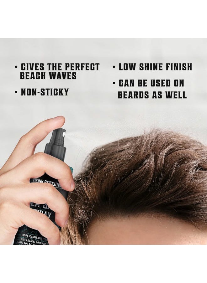 Sea Salt Spray for Hair Men - Hair Texturizing Spray with Kelp, Aloe Vera and Red Algae Extract - Surf Spray to Add Volume and Texture Sea Salt Spray for Men Beach Hair Spray - 8.8oz