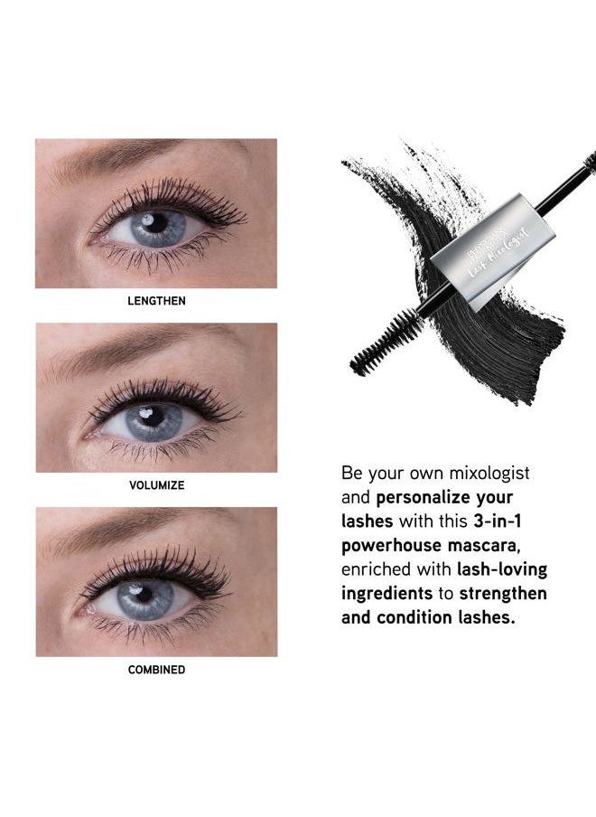 Lash Mixologist 3-in-1 Mascara Black, Strengthen & Condition , Dermatologist Approved. Clinically Tested. Ophthalmologist Approved.