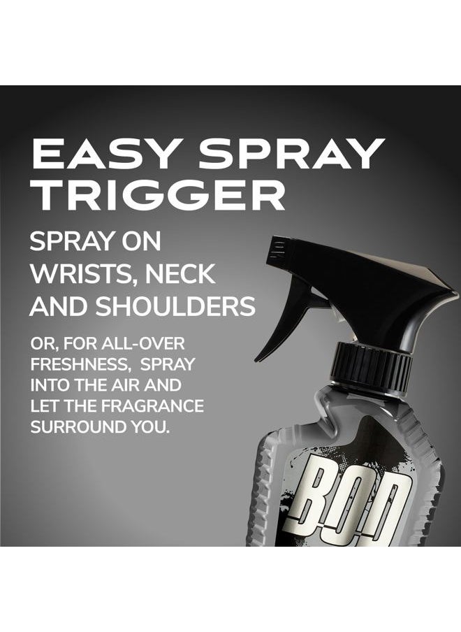 BOD Man Fragrance Body Spray, Liquid Titanium, 8 fl oz
