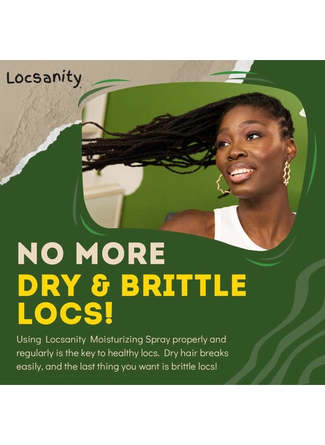 Daily Moisturizing Rose Water and Peppermint Hair Scalp Refresher for Locs and Dreadlocks - Natural Loc Care and Maintenance (8oz)