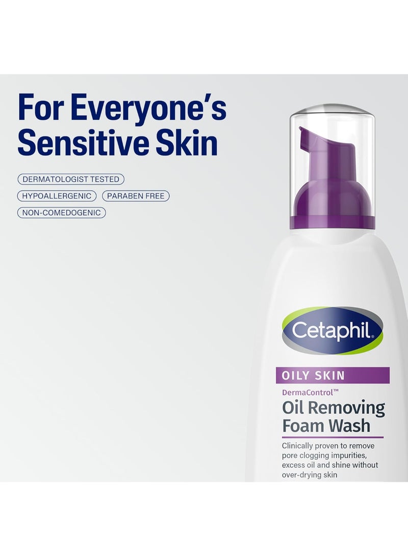Derma Control Oil Removing Foam Wash Oily Sensitive Skin 237ml