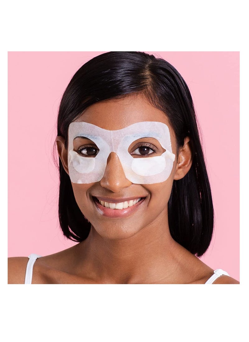 Brightening Eye Mask (9 Pairs) - Triple Action Serum with Vitamin C, Coffee Bean & Green Tea, Reduces Dark Circles, Puffiness & Fatigue, Hydrating, Smoothing & Dermatologist Tested